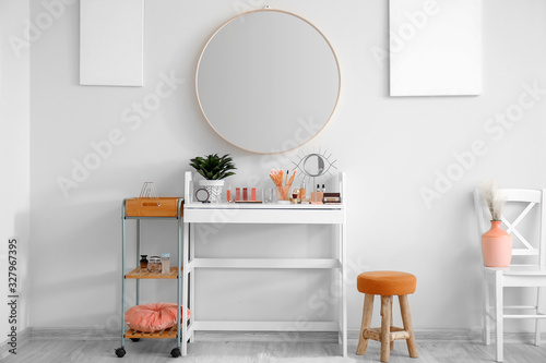 Interior of beauty salon wi...