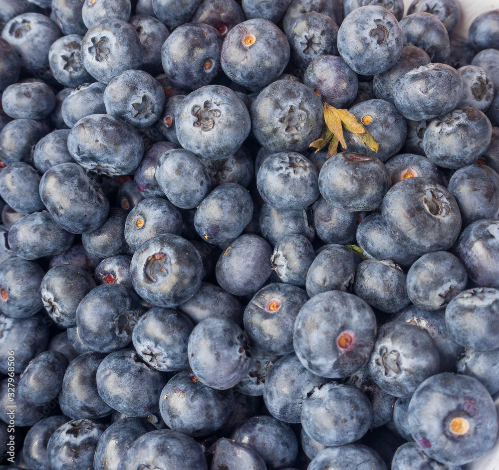 Closeup of blueberries at a local market Closeup of blueberries at a local market