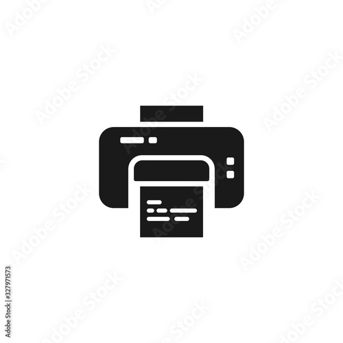 print isolated vector solid icon