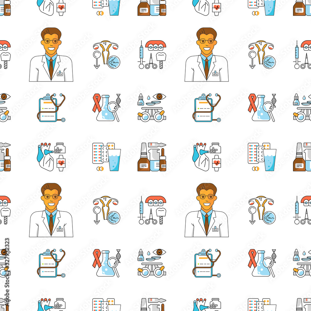 Medical seamless pattern Medical seamless pattern