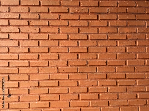 Orange brick wallpaper
