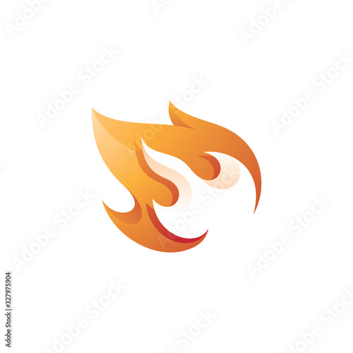 Fire Flame Blaze Vector Logo Design