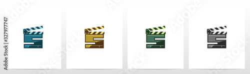 Clapping Board As A Letter Logo Design S