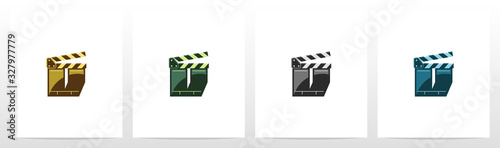 Clapping Board As A Letter Logo Design V