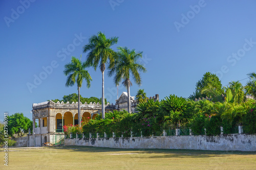 Yaxcopoil, Yucatan, Mexico: Hacienda Yaxcopoil, a 17th-century plantation in the Moorish-influenced Spanish colonial style.