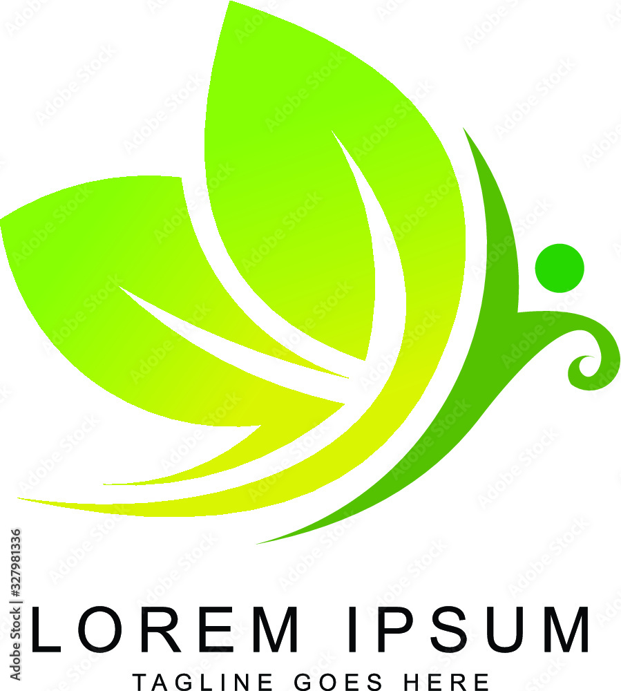 butterfly logo template