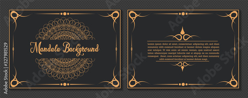 Mandala business card template