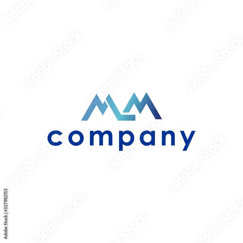 MLM Letter Logo Design. Modern and Minimalist Symbol for Business and Technology. Abstract and Creative Identity with a Masculine, Outdoor Feel.