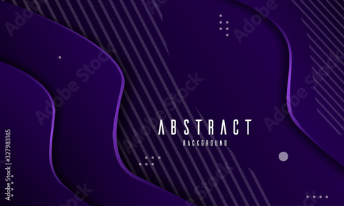 Abstract modern violet paper cut background