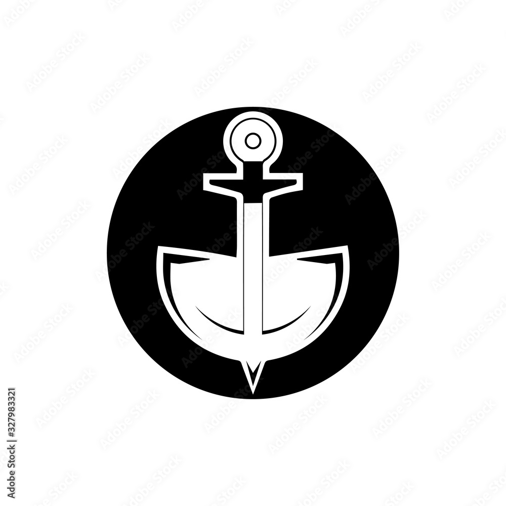 Anchor icon Logo Template vector illustration Anchor icon Logo Template vector illustration
