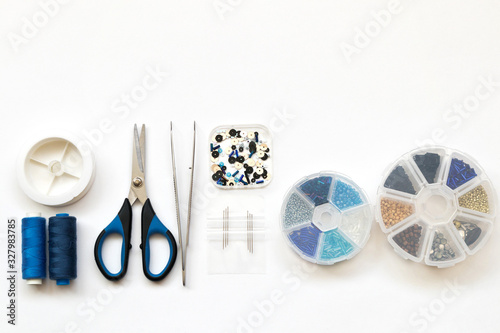 Obraz na plátně Needlework, beadwork and hobbies