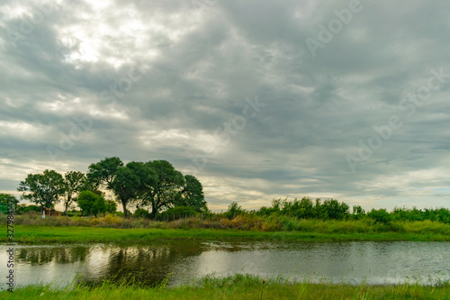Quadro em tela Laguna - castelli - chaco - argentina
