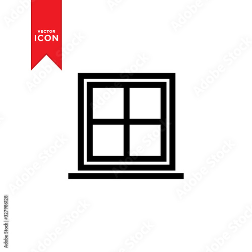 Windows icon vector. Simple design on trendy icon.