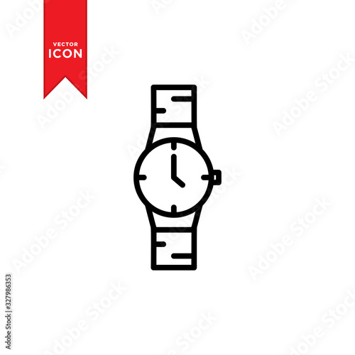 Wristwatch icon vector. Watch icon. Modern design on trendy icon.