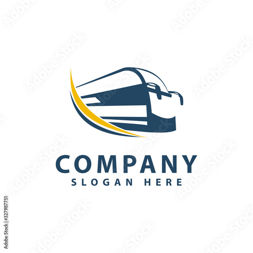 Bus transportation template vector illustration design