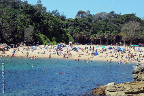 A view of Shelly Beach in Sydney's seaside suburb of Manly