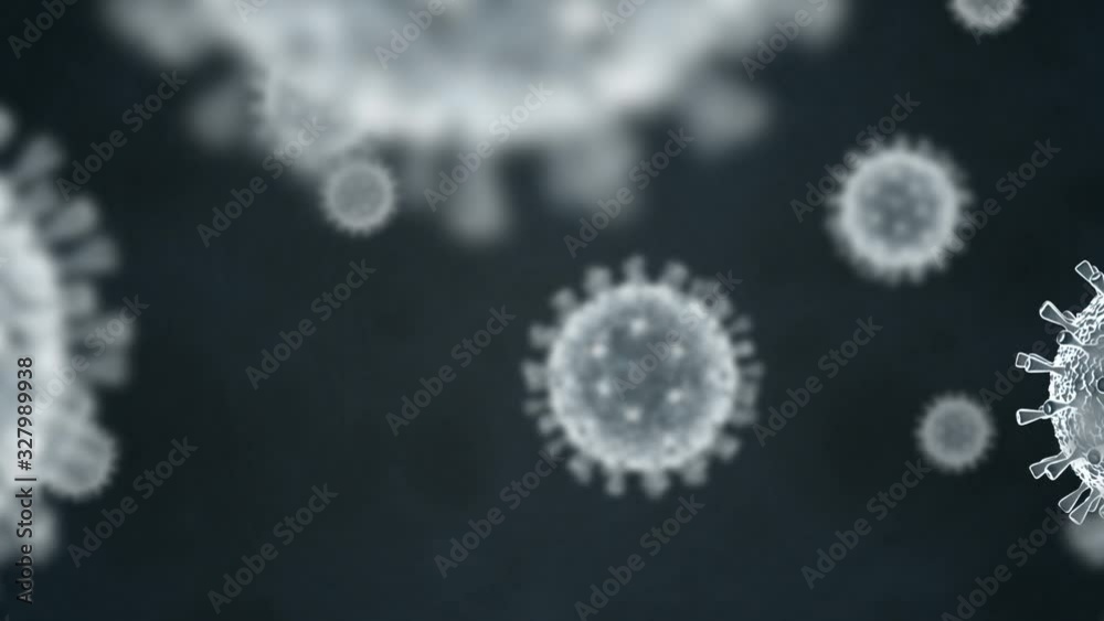 Corona Virus COVID-19 Animation Loop