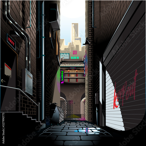 Alley in the Morning