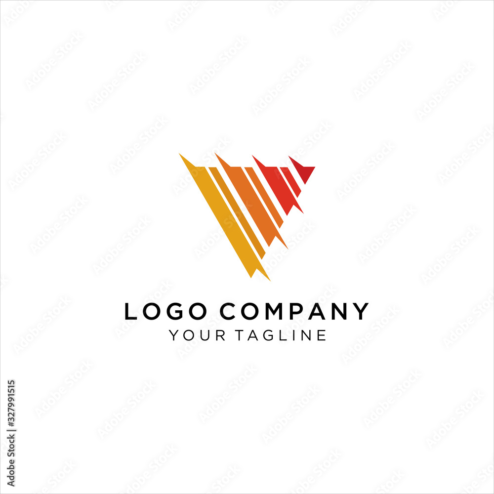 Abstract letter V logo design template, Letter V Idea logo design inspiration Abstract letter V logo design template, Letter V Idea logo design inspiration