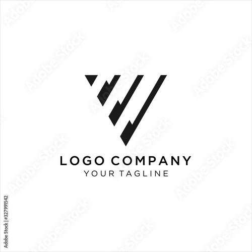 Abstract letter V logo design template, Letter V Idea logo design inspiration