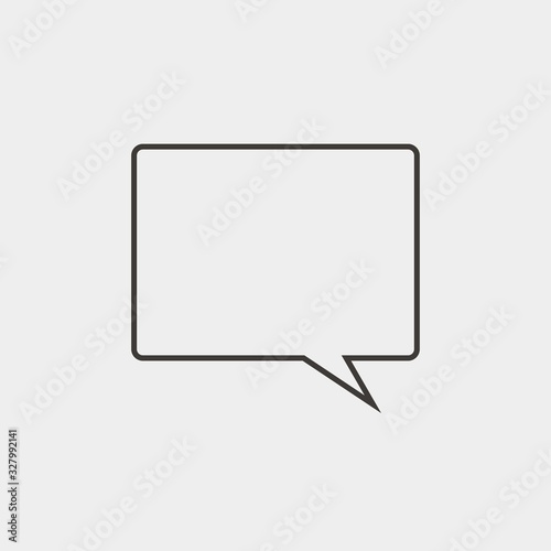 chat box icon vector illustration and symbol for website and graphic design