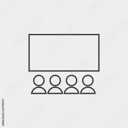 classroom icon vector illustration and symbol for website and graphic design