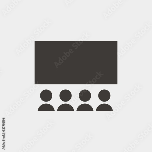 classroom icon vector illustration and symbol for website and graphic design