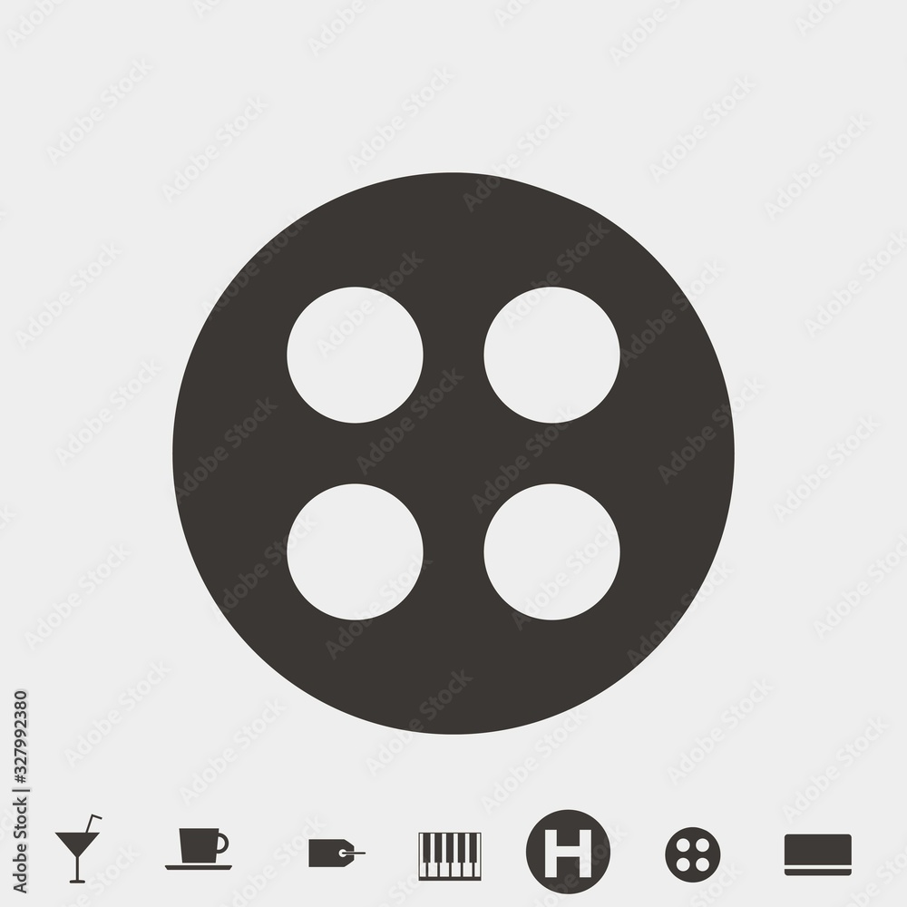 film icon vector illustration and symbol for website and graphic design