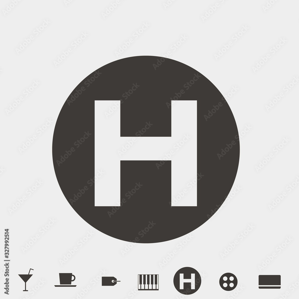 helipad icon vector illustration and symbol for website and graphic design helipad icon vector illustration and symbol for website and graphic design