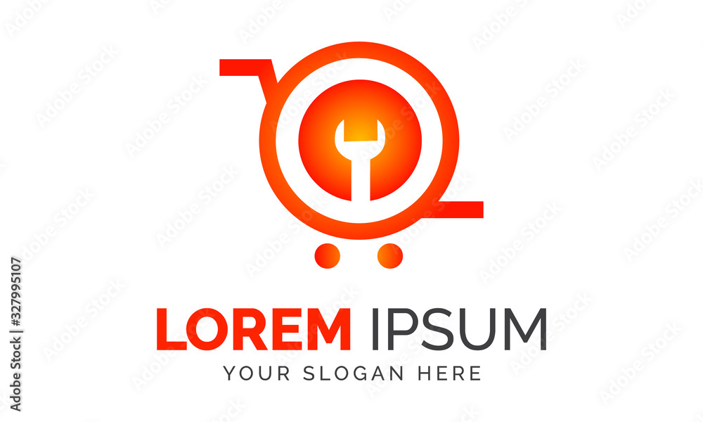 Abstract Auto Parts Delivery Company Logo Design Graphic Elements Template Ai Abstract Auto Parts Delivery Company Logo Design Graphic Elements Template Ai