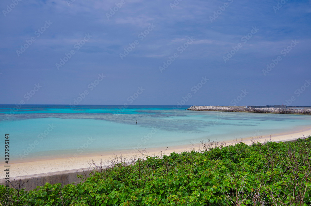 Nishihama beach in Hateruma island, Okinawa