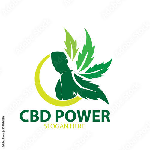 cbd man power logo designs cannabis