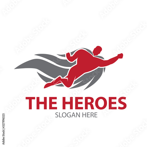 the heroes logo designs simple modern