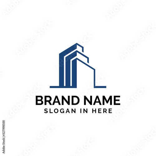 apartment logo icon design illustration