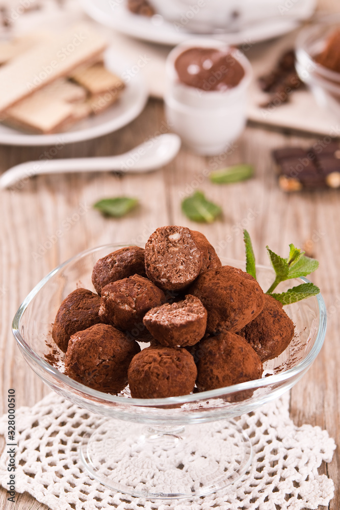 Chocolate truffles. Chocolate truffles.