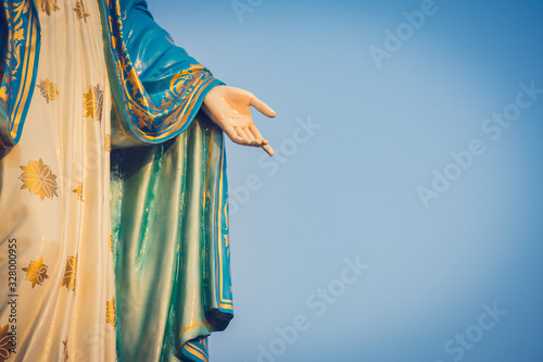 Wallpaper Mural The blessed Virgin Mary statue figure