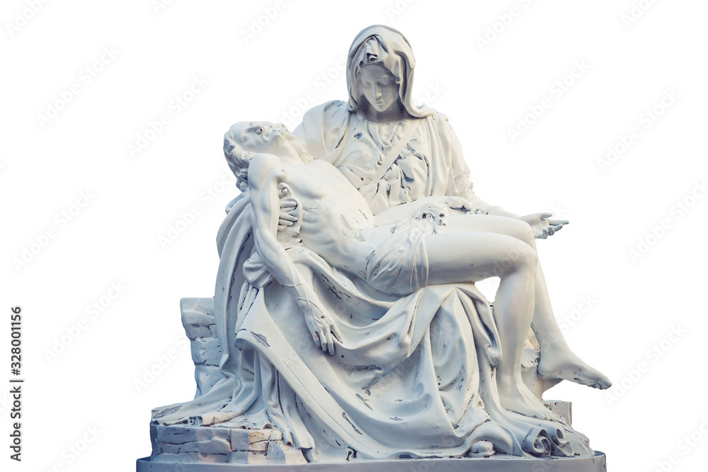 La Pieta statue - The blessed Virgin Mary holding dead Jesus Christ body