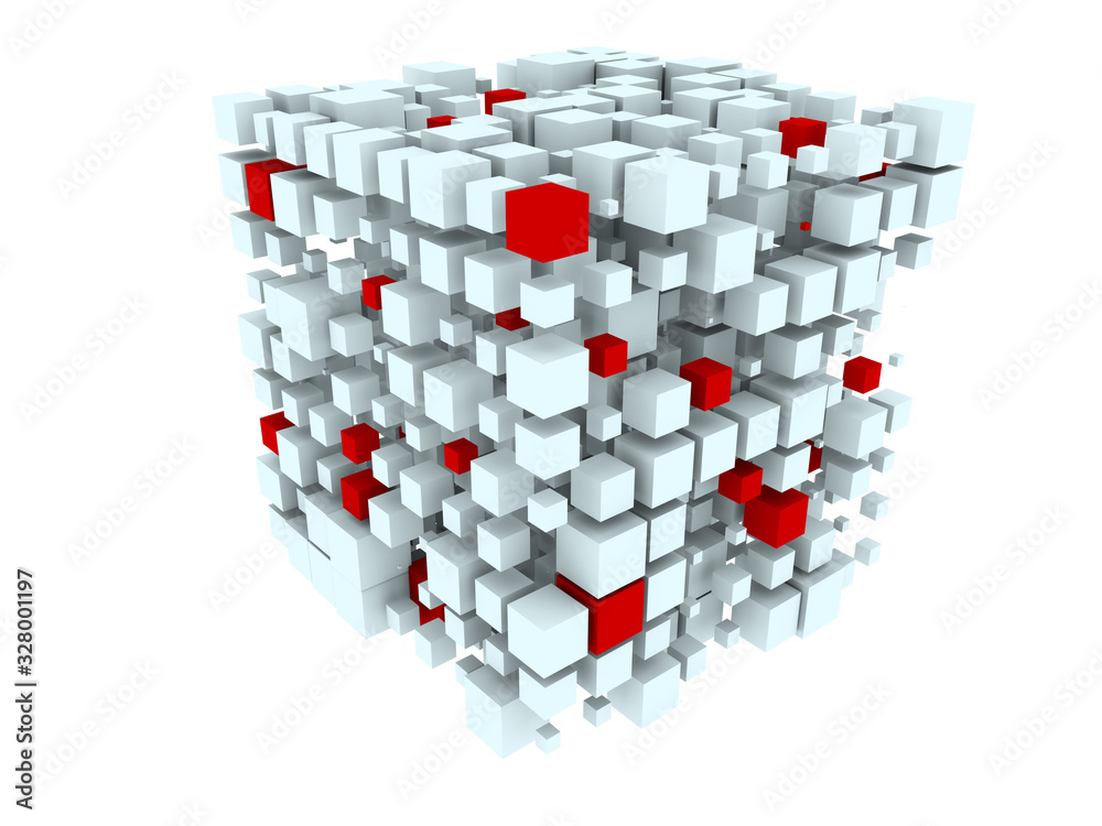 Fototapeta premium Digital Information Cube