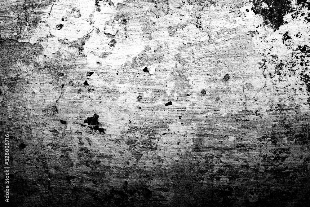 Fototapeta premium Texture of a concrete wall with cracks and scratches which can be used as a background
