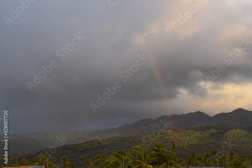 Rainbow over Oahu  Hawaii