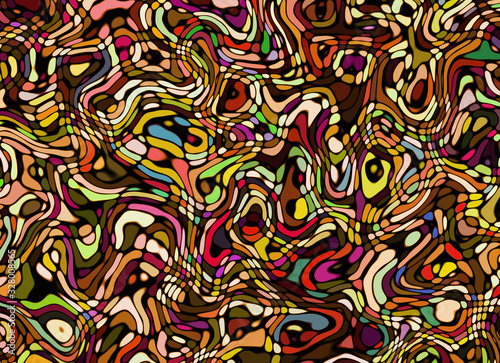 Abstract multicolored painted lines background