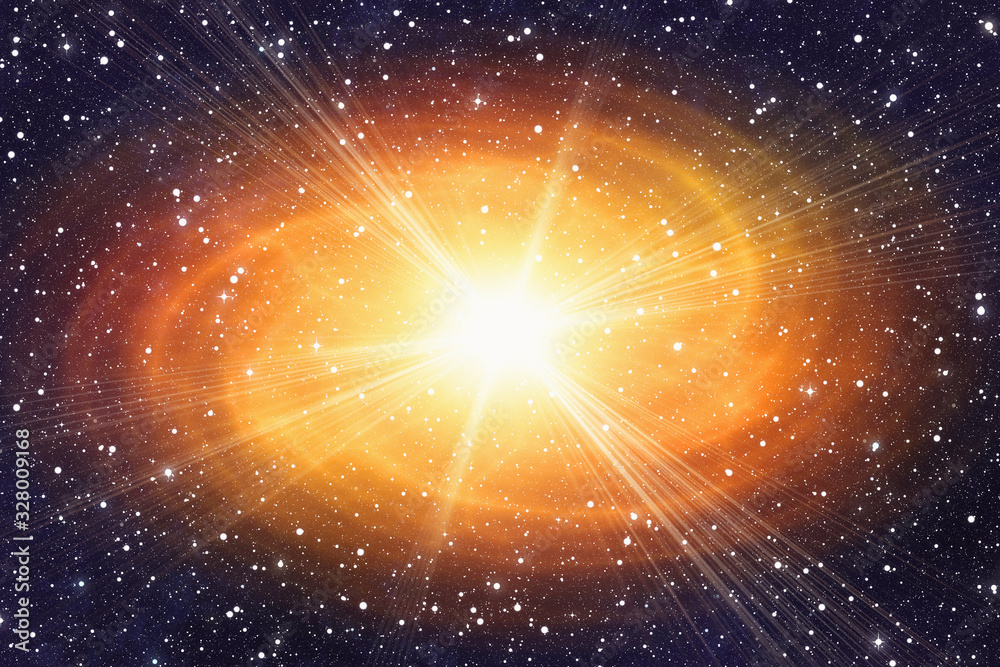 Fototapeta premium bright galaxy on a space stars background