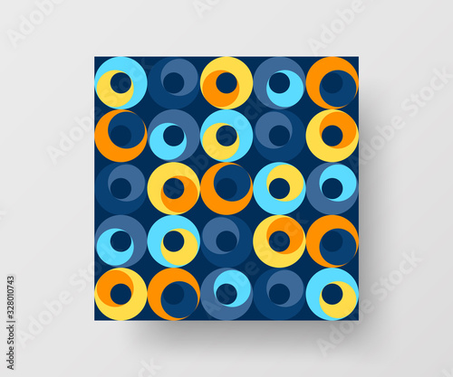 Amazing business advertisement vector mural art square banner mock up. Modern corporate abstract geometric illustration design layout background. Company identity quadrangle texture brochure template.