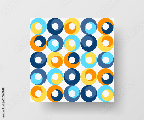 Amazing business advertisement vector mural art square banner mock up. Modern corporate abstract geometric illustration design layout background. Company identity quadrangle texture brochure template.