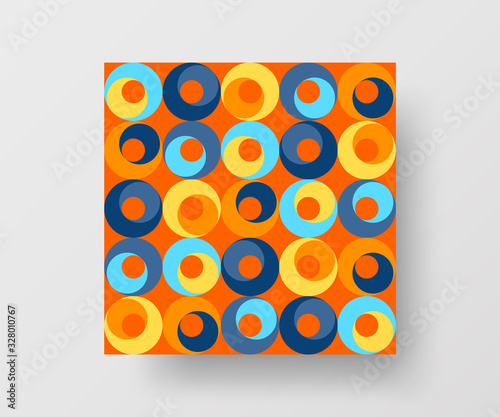 Amazing business advertisement vector mural art square banner mock up. Modern corporate abstract geometric illustration design layout background. Company identity quadrangle texture brochure template.