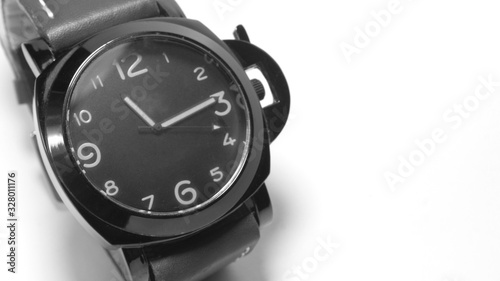 Men's wrist watch in isolated mode, more elegant end luxury