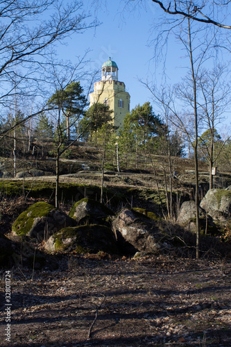 Haukkavuori observation tower, Finland, Kotka February 2020 photo