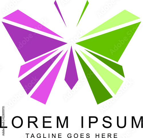 butterfly logo template