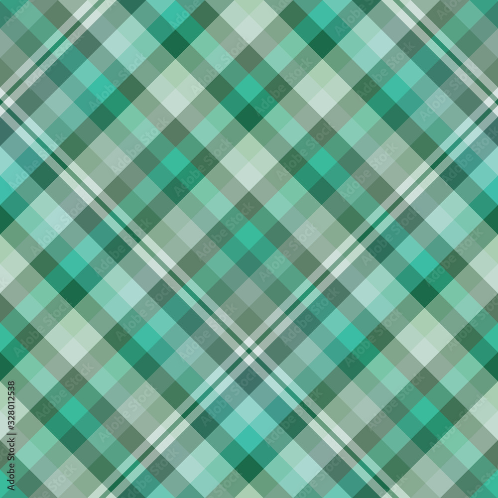 Seamless pattern in fine discreet light and dark green colors for plaid, fabric, textile, clothes, tablecloth and other things. Vector image. 2 Seamless pattern in fine discreet light and dark green colors for plaid, fabric, textile, clothes, tablecloth and other things. Vector image. 2
