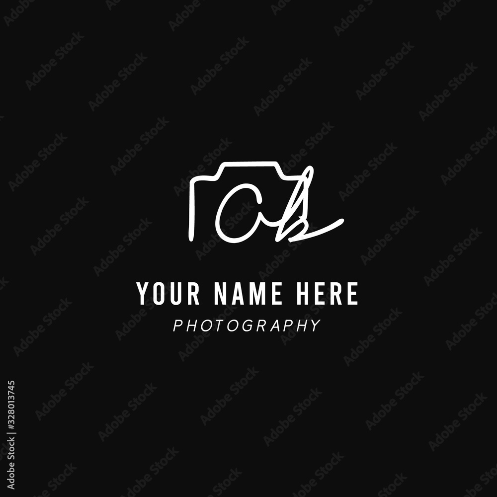 Ob Initial Signature Photography Logo